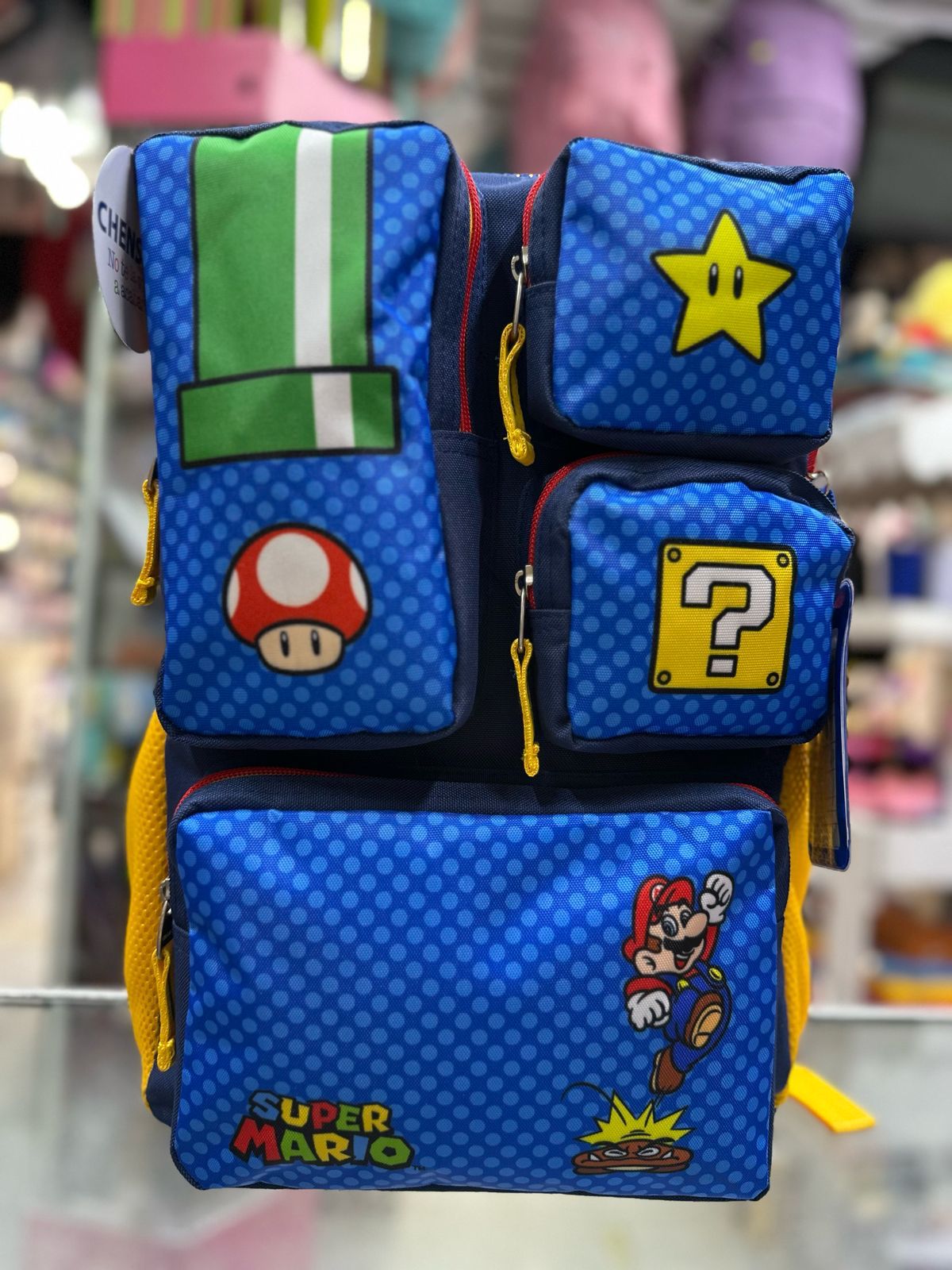 Mochila primaria mario Bross Chenson