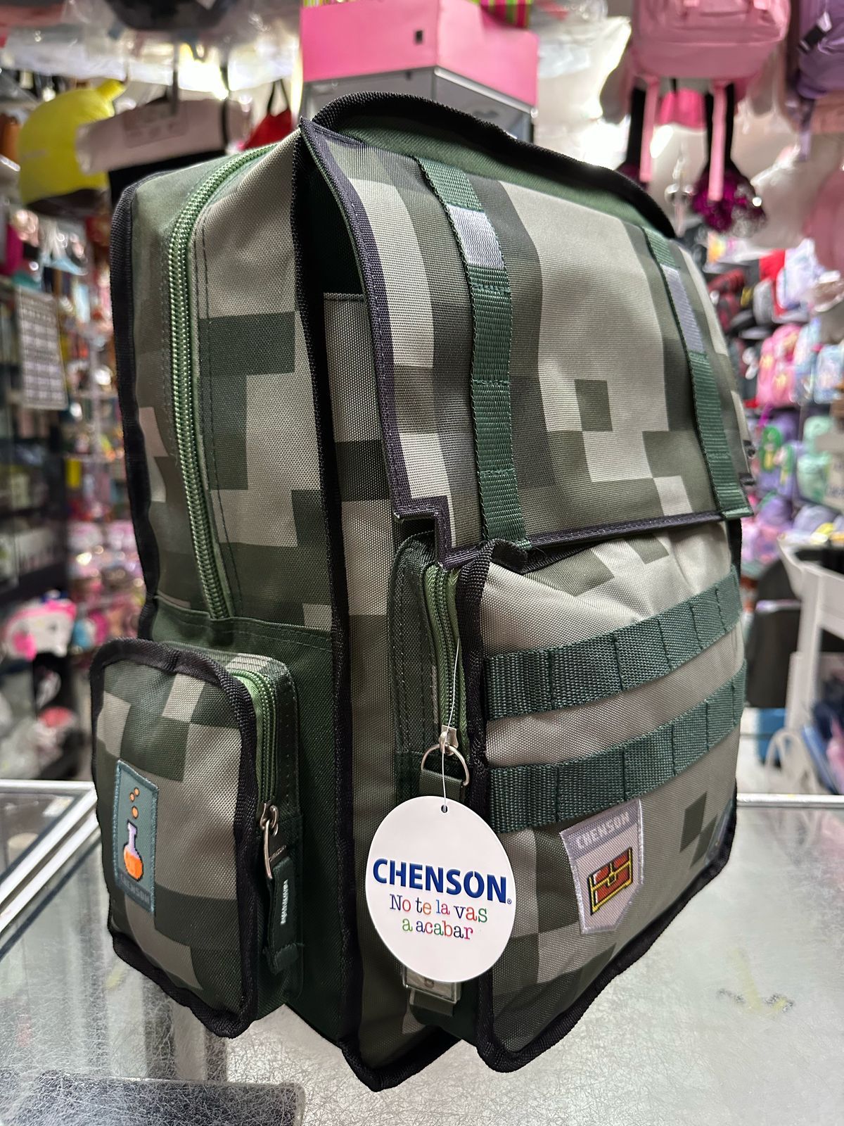 Combo juvenil primaria pixeles militar Chenson