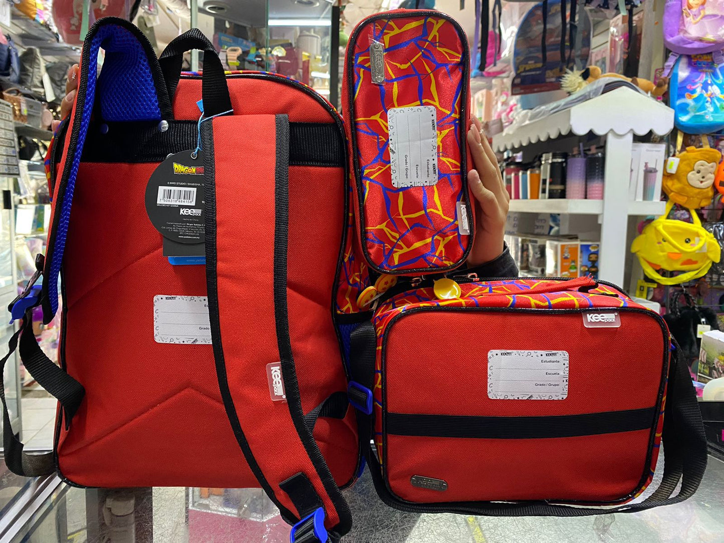 SET 3 EN 1 DRAGON BALL SUPER KEEPACK PRIMARIA