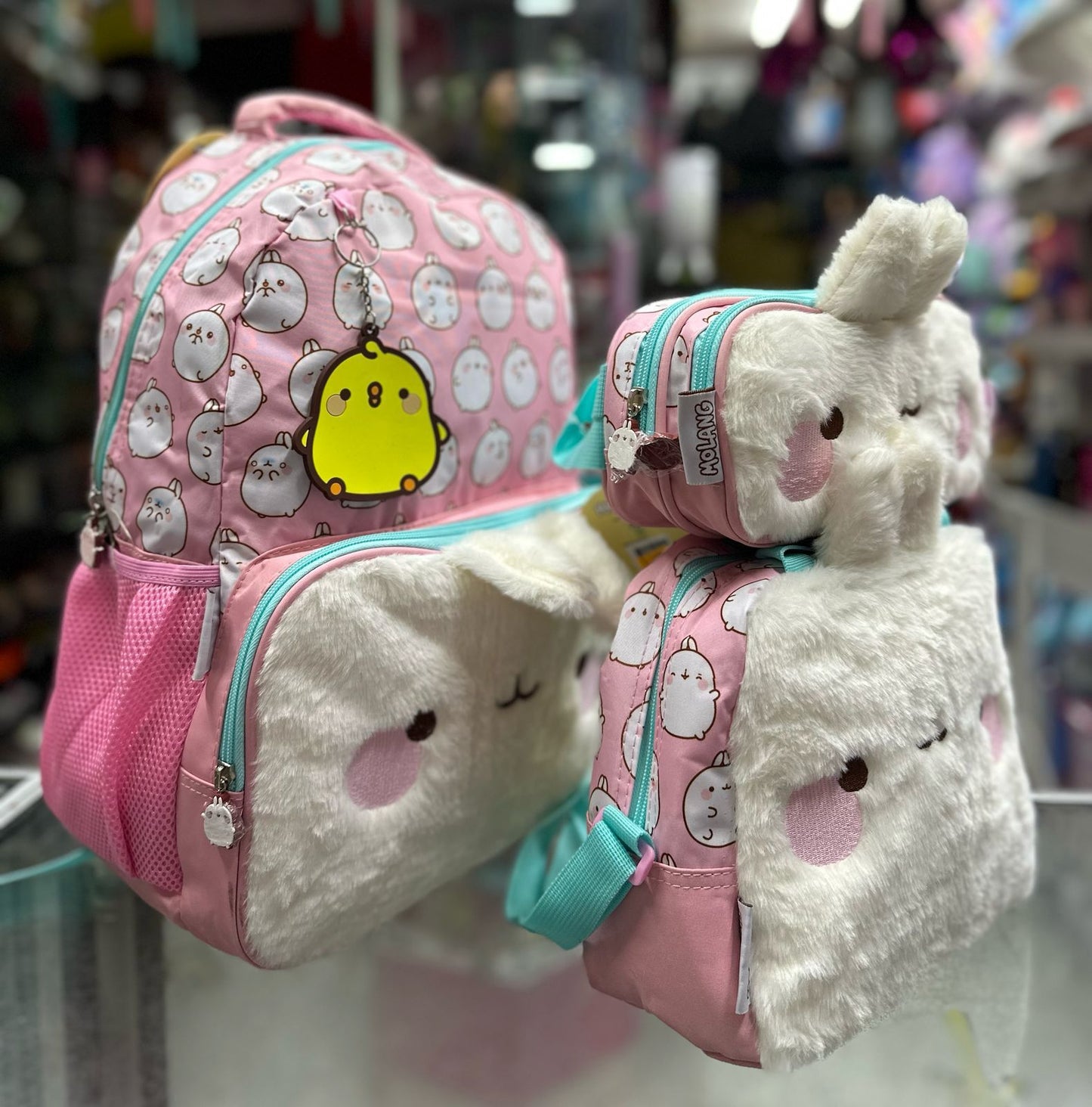Combo primaria moolang peluche american bags