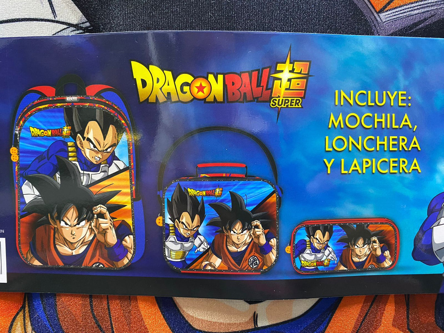 SET 3 EN 1 DRAGON BALL SUPER KEEPACK PRIMARIA