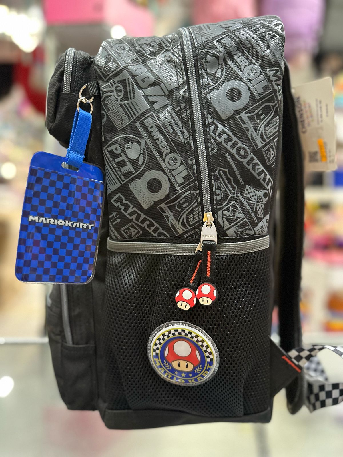 Mochila primaria Mario kart clásica Chenson