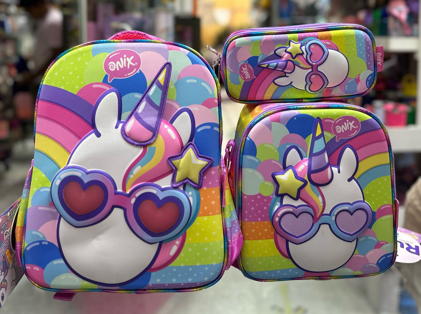 Combo kinder unicornio onix lentes Ruz