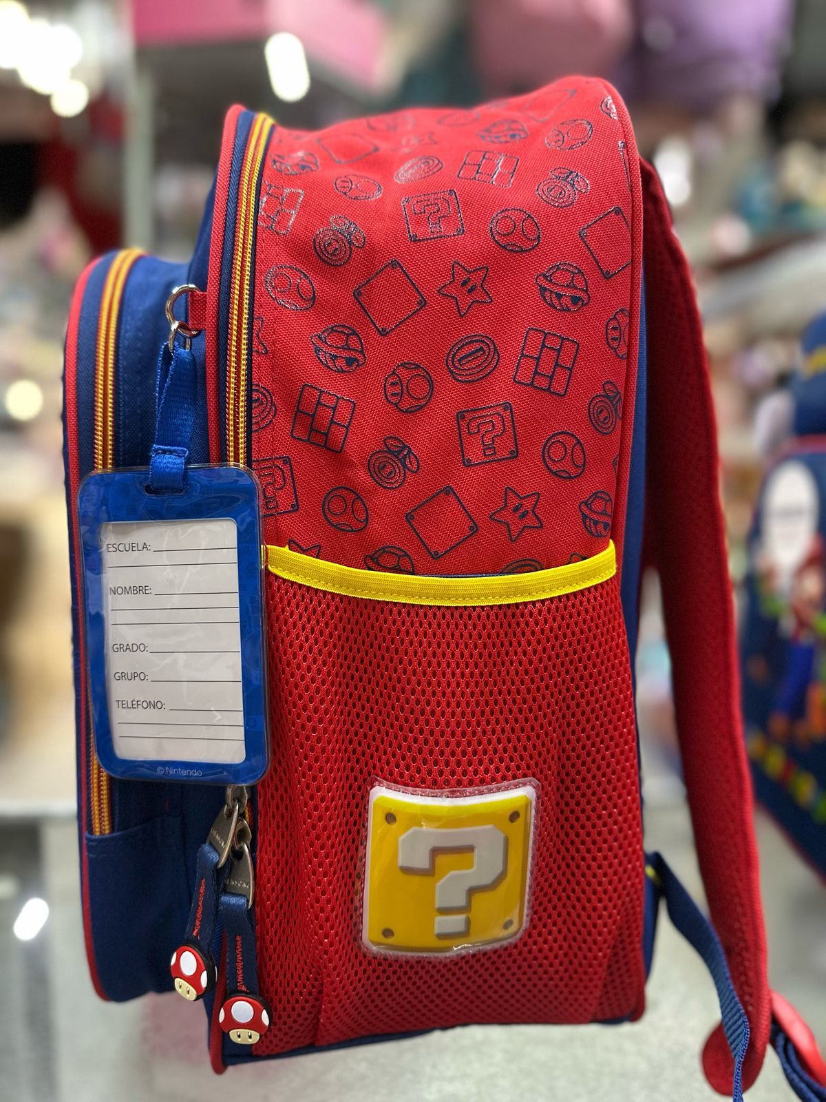 Mochila primaria Mario Luigi y Yoshi Chenson