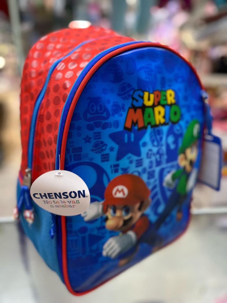 Mochila primaria Mario y Luigi Chenson