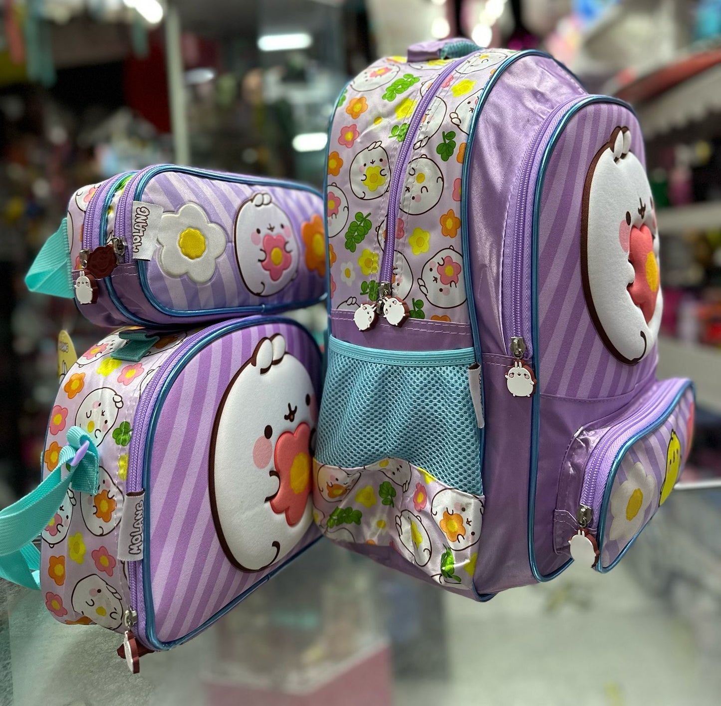 Combo primaria moolang flor american bags
