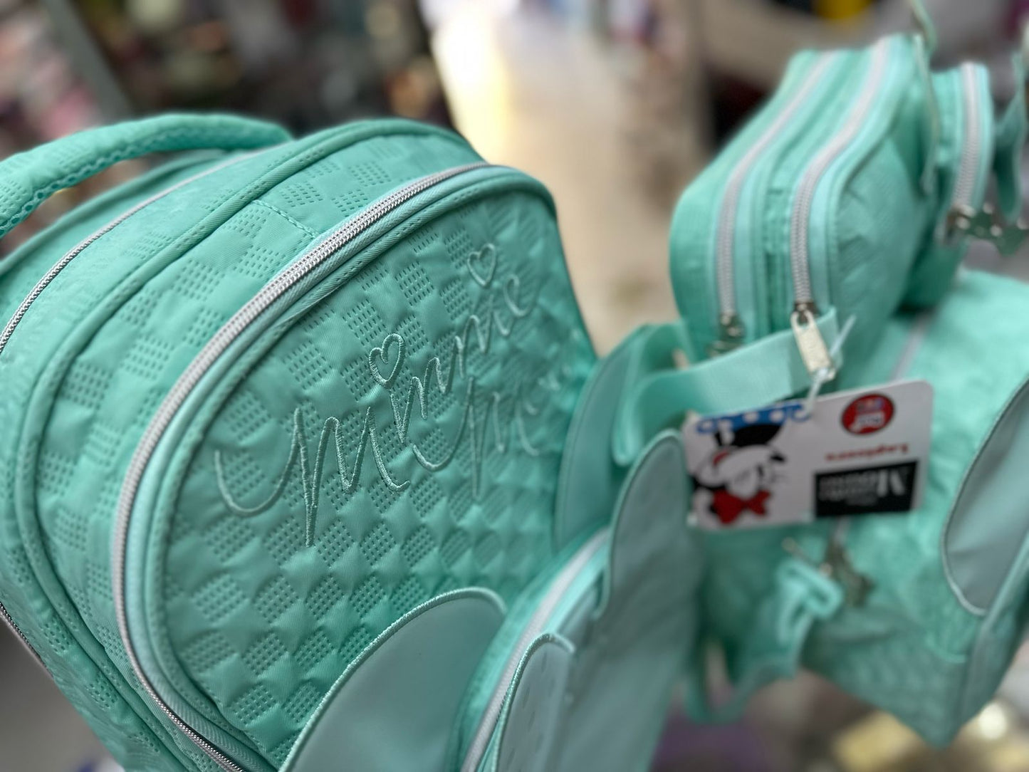 Combo primaria Minnie textura menta Ruz