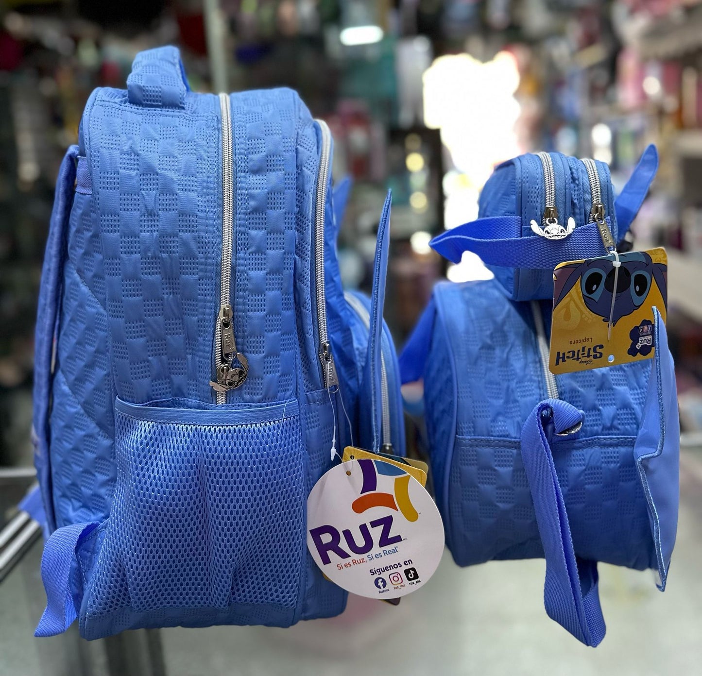 Combo Stitch texturas azul Ruz